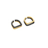 Fashion Double Opening Ring Stainless Steel Gold Plated Jewelry