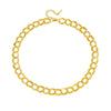 Fashion Doublering Chain Titanium Steel Necklace Goldplated For Women