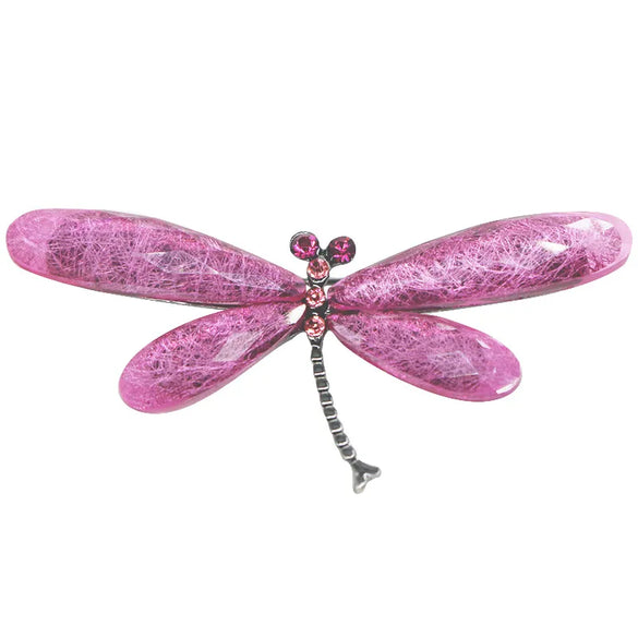 Fashion Dragonfly Alloy Plating Artificial Gemstones Unisex Brooches