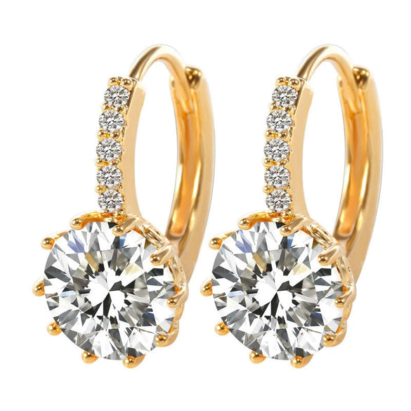 Fashion Earrings Aaa Zircon Earrings Multicolor Earrings Mixed Batch Super Flash