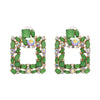 Fashion Geometric Diamond Alloy Earrings Ear Studs