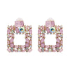 Fashion Geometric Diamond Alloy Earrings Ear Studs