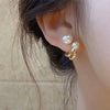 Fashion Earrings Fishtail Creative Retro Pearl Earrings Alloy Earrings