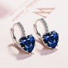 Fashion Earrings Women Heartshaped Zircon Earrings Fashion Temperament Simple Earrings Wholesale Earrings Copper Style