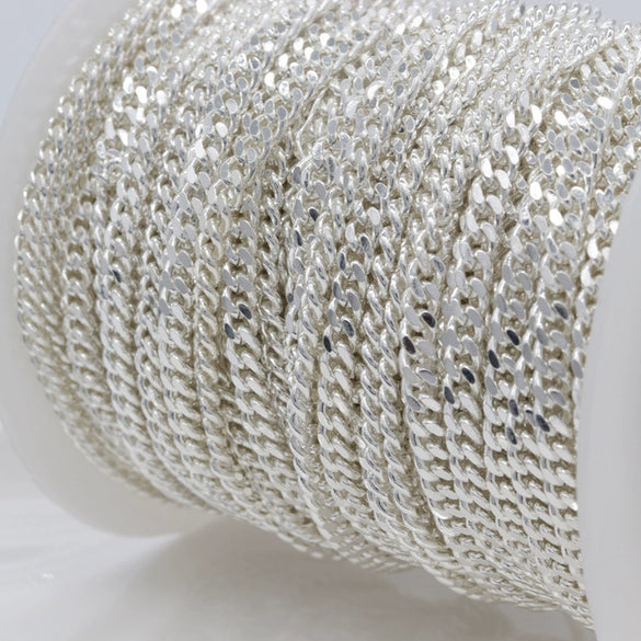 Fashion Electroplated Metal Chain For Diy Handmade Necklace Bracelet And Sweater Chain Jewelry Making Material