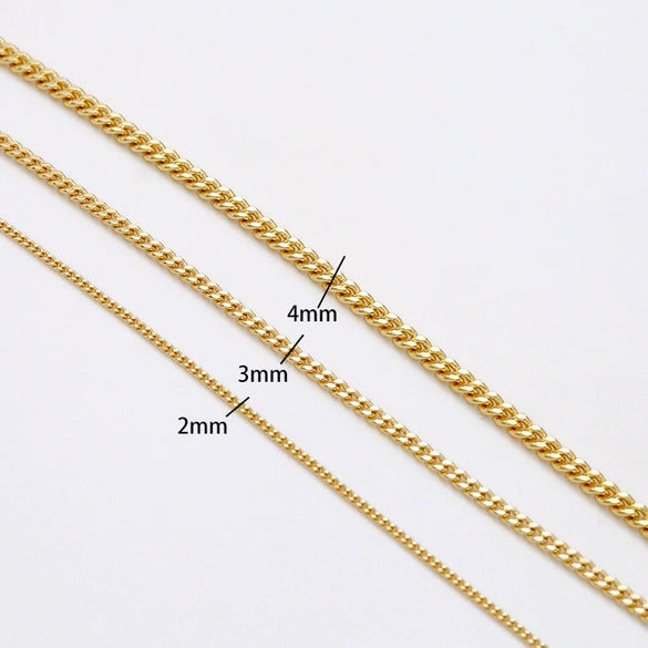 Fashion Electroplated Metal Chain For Diy Handmade Necklace Bracelet And Sweater Chain Jewelry Making Material