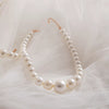 Fashion Elegant Imitation Pearl Necklace Earrings Suit For Women