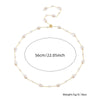 Fashion Elegant Ladies Stainless Steel Pearl Chain Accessories Necklace Bracelet With Electroplating