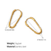Fashion Elegant Love 316L Stainless Steel Electroplated Women's Earrings