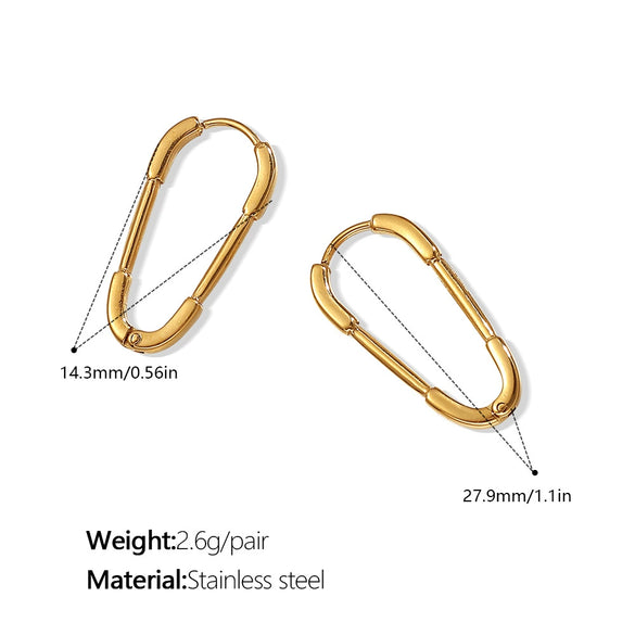 Fashion Elegant Love 316L Stainless Steel Electroplated Women's Earrings