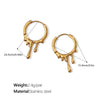 Fashion Elegant Love 316L Stainless Steel Electroplated Women's Earrings