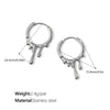 Fashion Elegant Love 316L Stainless Steel Electroplated Women's Earrings