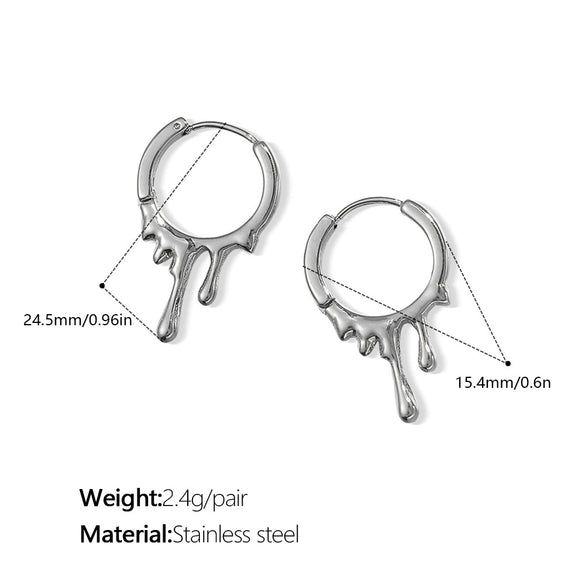 Fashion Elegant Love 316L Stainless Steel Electroplated Women's Earrings