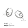 Fashion Elegant Love 316L Stainless Steel Electroplated Women's Earrings