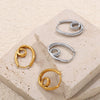 Fashion Elegant Love 316L Stainless Steel Electroplated Women's Earrings