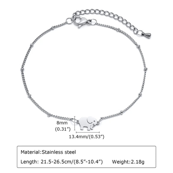 Fashion Elephant Stainless Steel Bracelets Plating Stainless Steel Rings