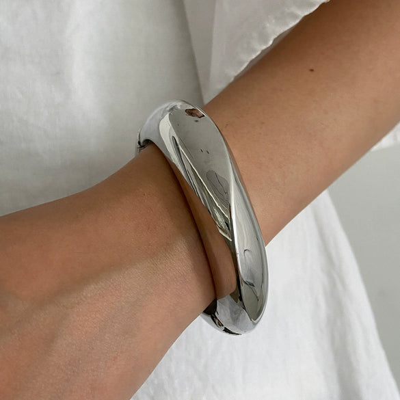 Fashion Exaggerated Asymmetrical Resin Bracelet Dopamine Colorful Polish Ladies Jewelry