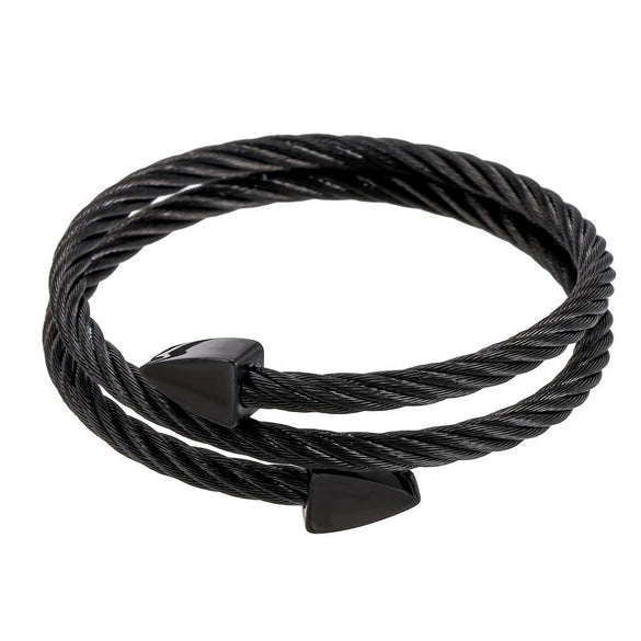 Fashion Exo Titanium Steel Triangular Multilayer Unisex Bracelets