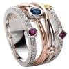 Fashion Exquisite Alloy Ring With Geometric Pattern And Electroplating For Men And Women