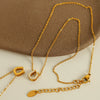 Fashion Exquisite Fourleaf Clover Heart Shape 316L Stainless Steel Electroplating Necklace For Women