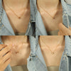 Fashion Exquisite Fourleaf Clover Heart Shape 316L Stainless Steel Electroplating Necklace For Women