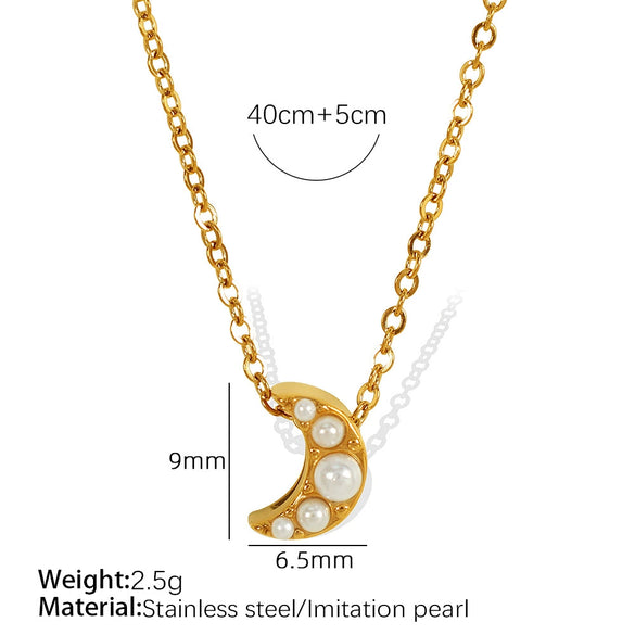 Fashion Exquisite Fourleaf Clover Heart Shape 316L Stainless Steel Electroplating Necklace For Women