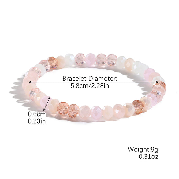 Fashion Exquisite Simple Geometric Square Artificial Crystal Handmade Women's Bracelet