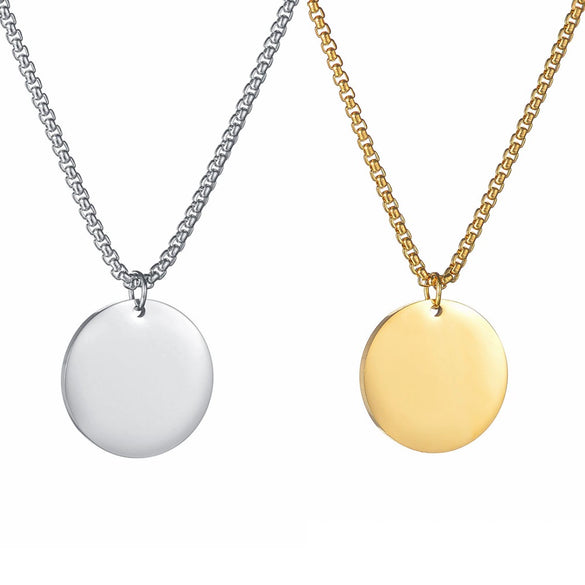 Fashion Exquisite Titanium Steel And Stainless Steel Necklace With Geometric Pattern And Electroplating Treatment