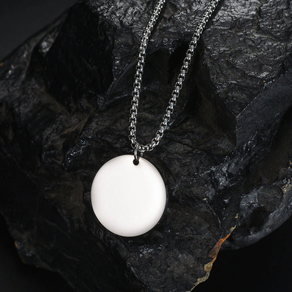 Fashion Exquisite Titanium Steel And Stainless Steel Necklace With Geometric Pattern And Electroplating Treatment