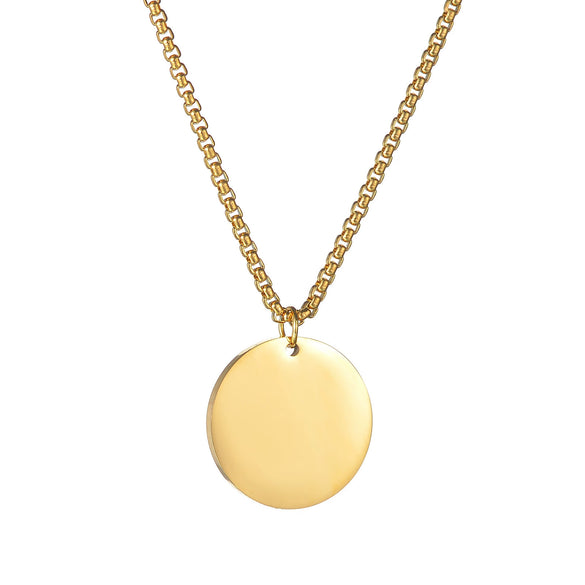 Fashion Exquisite Titanium Steel And Stainless Steel Necklace With Geometric Pattern And Electroplating Treatment