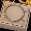 Fashion Eye Titanium Steel Plating Zircon Bracelets 1 Piece