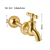 Fashion Faucet Earrings Stainless Steel Geometric Electroplated