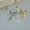 Fashion Faucet Earrings Stainless Steel Geometric Electroplated