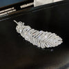 Fashion Feather Alloy Plating Rhinestones Hair Clip