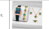 Fashion Female Alloy Pu Stainless Steel Round Dial Quartz Watch And Belt Jewelry Set
