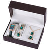 Fashion Female Alloy Pu Stainless Steel Round Dial Quartz Watch And Belt Jewelry Set