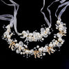 Fashion Flower Alloy Pearl Hair Band