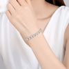 Fashion Flower Bracelet For Women Copper Electroplated Zircon Inlaid Crystal Bracelet Elegant All Match Jewelry