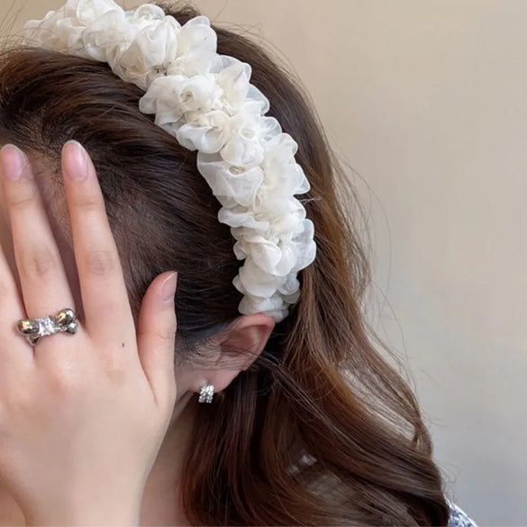 Fashion Flower Cloth Handmade Hair Band 1 Piece