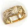 Fashion Flower Ring Retro Cold Style Geometric Copper Electroplated For Men And Women