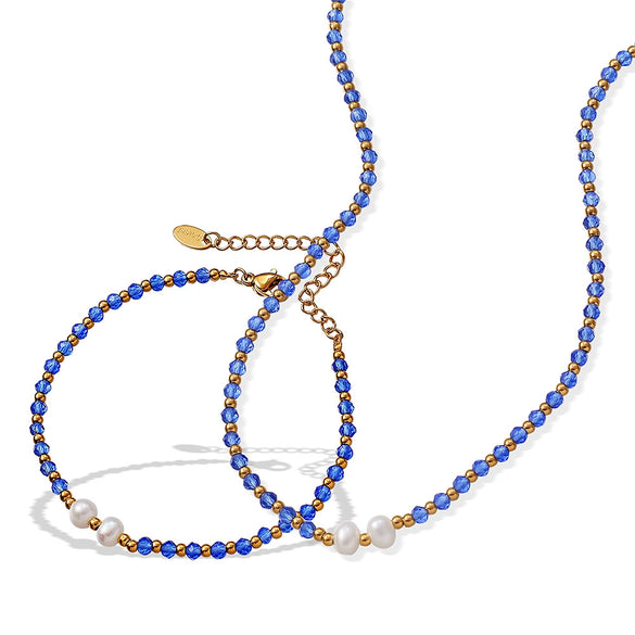 Fashion Freshwater Pearl And 316L Stainless Steel Beaded Bracelet With Electroplating
