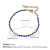 Fashion Freshwater Pearl And 316L Stainless Steel Beaded Bracelet With Electroplating