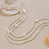Fashion Freshwater Pearl Necklace And Bracelet Set 316L Stainless Steel 316L Stainless Steel 18K Gold Plated For Women
