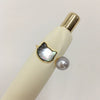 Fashion Freshwater Pearl Sea Shell Cat Ring Natural Copper With Gold Electroplating