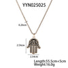 Fashion Fun Octopus Cross Stainless Steel Pendant Necklace With Electric Polishing And Dripping Oil