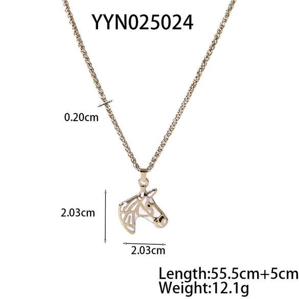 Fashion Fun Octopus Cross Stainless Steel Pendant Necklace With Electric Polishing And Dripping Oil