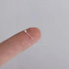 Fashion Geometric 925 Silver Plating Unisex Ear Studs