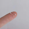 Fashion Geometric 925 Silver Plating Unisex Ear Studs