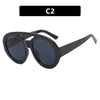 Fashion Geometric Ac Round Frame Full Frame Women'S Sunglasses