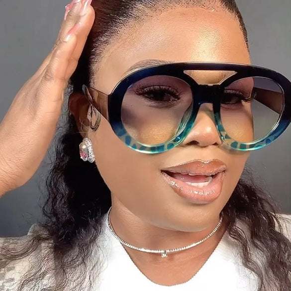 Fashion Geometric Ac Round Frame Full Frame Women'S Sunglasses